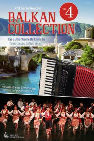 Balkan Collection Vol 4, Goran Kovačević, Akkordeon-Solo, Standardbass MII, Spielheft, Soloband, mittelschwer-schwer, Folklore, Volksmusik, Südosteuropa, Akkordeon Noten