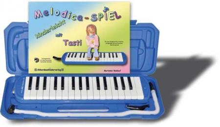 Preview: ABC-Melodica, ideales Einsteigerinstrument, musikalische Grundausbildung, 32 Tasten, Tonumfang f - c’’’, genaue 440 Hz-Stimmung, ergonomisches Mundstück, Koffer mit starker Ober- und Unterschale als Notenständer nutzbar, Anfänger, Kinder, Gruppenmusiziere