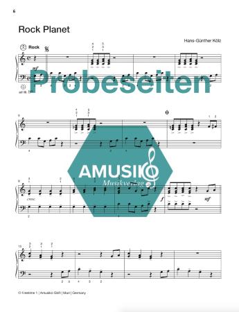 Preview: Freetime 1, Hans-Günther Kölz, Spielheft für Akkordeon-Solo mit Melodiebass (MIII), C-Griff, Umsteiger, leicht-mittelschwer, linke Hand, Fingersätze, QR-Codes, Videos mit Matthias Matzke, Soloband, Akkordeon Noten