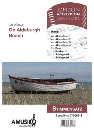Preview: On Aldeburgh Beach, Ian Watson, Akkordeon-Orchester, Originalkomposition, Originalmusik, ein Tag am Strand, Suffolk, Ostküste Englands, sehr schwer, anspruchsvoll, Höchststufe, Akkordeon Noten, Deckblatt Stimmensatz