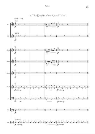 Preview: The Legend Of King Arthur, Ian Watson, Akkordeon-Orchester, Suite in 4 Sätzen, König Artus, Artus-Legende, London Accordion Orchestra, mittelschwer-schwer, Wertungsstück, Wettbewerbsliteratur, Orchesternoten, Musiknoten, Akkordeon Noten, Beispielsweise
