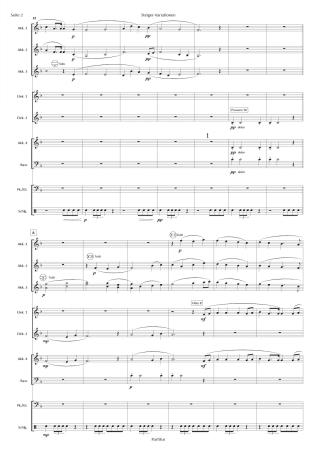 Preview: Steiger-Variationen, Wolfgang Ruß-Plötz, Akkordeon-Orchester, Originalkomposition, Originalmusik, Steigerlied, Glück auf, Ruhrgebiet, mittelschwer, Akkordeon Noten, Beispielseite