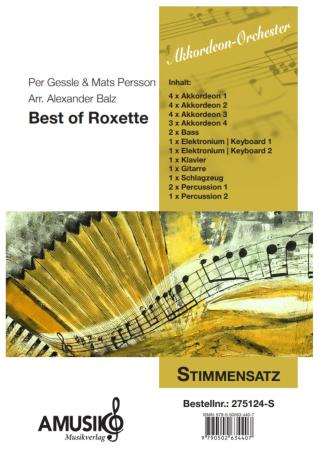 Preview: Best of Roxette, Per Gessle, Mats Persson, Alexander Balz, Akkordeon-Orchester, Medley, Potpourri, Welthits, Megahits, mittelschwer, Akkordeon Noten, Stimmensatzdeckblatt