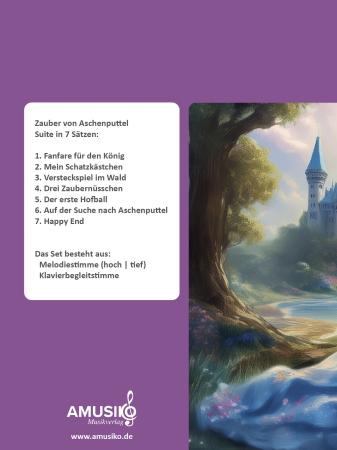 Preview: Zauber von Aschenputtel, Petra Cortijo, für hohe C-Melodieinstrumente & Klavierbegleitung, Querflöte, Blockflöte, Oboe, Mundharmonika, Kammermusik, Spielheft, Suite in 7 Sätzen, Unterricht, Konzert, Wettbewerb, Wettbewerbsnoten, Wertungsspiel, Originalkom