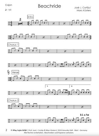 Preview: iPlay Cajón NOW!, Prof. José J. Cortijo, Marc Küsters, Cajón, Spielheft für Cajón, Online-Material, Playalongs, verschiedene Stile, verschiedene Rhythmen, verschiedene Schwierigkeitsgrade, Cajón spielen lernen, Cajónunterricht, Selbststudium, Cajón Noten,