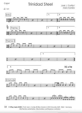 Preview: iPlay Cajón NOW!, Prof. José J. Cortijo, Marc Küsters, Cajón, Spielheft für Cajón, Online-Material, Playalongs, verschiedene Stile, verschiedene Rhythmen, verschiedene Schwierigkeitsgrade, Cajón spielen lernen, Cajónunterricht, Selbststudium, Cajón Noten,