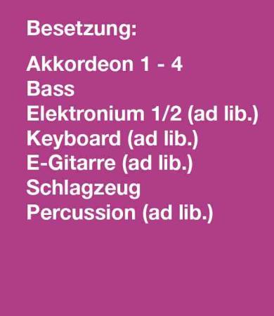 Preview: Zaubertanz, Hans-Günther Kölz, Josef Retter, Akkordeon-Orchester, Irish-Folk, Rock, virtuos, irische Impression, mittelschwer, Originalkomposition, AO, Hohnerklang, Akkordeon Noten, Originalmusik