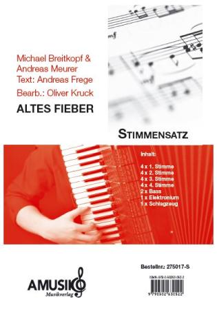 Preview: Altes Fieber, Die Toten Hosen, Michael Breitkopf, Andreas Meurer, Andreas Frege, Oliver Kruck, Akkordeon-Orchester, ​mittelschwer, Akkordeon Noten, Megahit