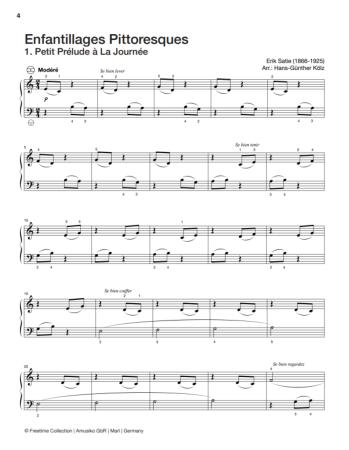 Preview: Freetime Collection, Hans-Günther Kölz, Spielheft für Akkordeon-Solo mit Melodiebass (MIII), C-Griff, Umsteiger, leicht-mittelschwer, linke Hand, Fingersätze, inkl. Online-Audio, Sarah Gimbel, Soloband, Akkordeon Noten, Beispielseite