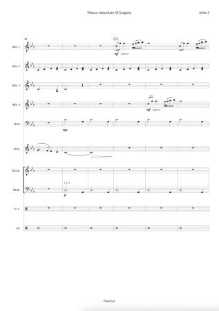 Preview: Pilatus: Mountain of Dragons, Steven Reineke, Ralf Schwarzien, Akkordeon-Orchester, symphonisches Klangbild, mittelschwer-schwer, Oberstufe, Akkordeon Noten, Notenbeispiel