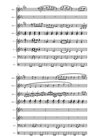 Playful Chromatics, Nils Aebersold, Akkordeon-Orchester, Akkordeon-Ensemble, spaßige Swingnummer, ideal als Zugabe, mittelschwer-schwer, Originalkomposition, Originalmusik, Akkordeon Noten, Probeseite