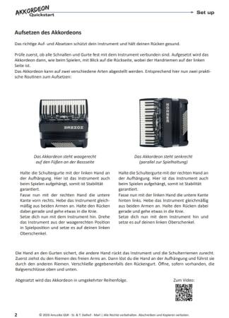 Preview: Akkordeon Quickstart, Matthias Matzke, Akkordeon spielen lernen, einfach, Akkordeon-Solo, Akkordeon-Noten, Innovative Bass Notation, Standardbass MII, Anfänger, autodidaktisch, Probeseite