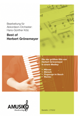 Best of Herbert Grönemeyer, Hans-Günther Kölz, Akkordeon-Orchester, Medley, mittelschwer, Akkordeon Noten, Megahits