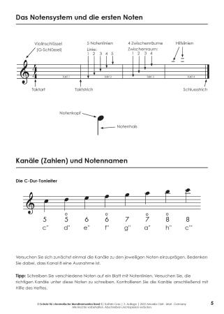 Preview: Schule für chromatische Mundharmonika Band 1, Kathrin Gass, Schulwerk, Lehrwerk, Mundharmonikaschule, Chromonica, mit Online-Material, sehr leicht, Mundharmonika Noten, Mundharmonika spielen lernen, Anfänger, Blick in die Schule