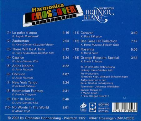 Preview: Harmonica Crossover, Hans-Günther Kölz, Orchester Hohnerklang Trossingen, Bauer Studios Ludwigsburg, Label Chaos, Rock, Pop, Classics, Folk, Tango