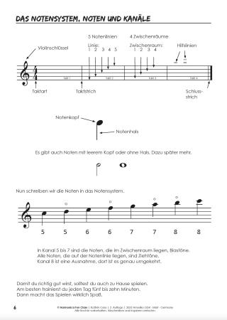 Preview: Harmonica-Fun-Class, Kathrin Gass, diatonische Mundharmonika, Melody Star, Schulwerk, Lehrwerk, Mundharmonikaschule, mit Online-Material, sehr leicht, Mundharmonika Noten, Mundharmonika spielen lernen, Anfänger, für Kinder, Klassenmusizieren, Probeseite