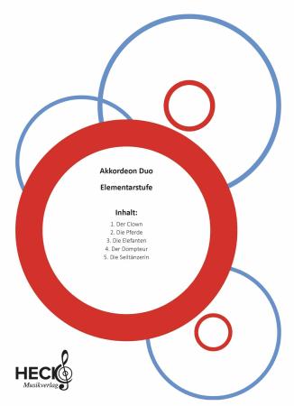 Preview: Ein Zirkus in unserer Stadt, Akkordeon-Duo, Andrea Rimmele, Duo-Band, Spielheft, sehr leicht, Elementarstufe, Anfänger, Akkordeon-Unterricht, Kinder, Akkordeon Noten