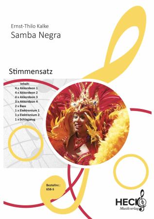 Preview: Samba Negra, Ernst-Thilo Kalke, Akkordeonorchester, Originalkomposition, mittelschwer, Akkordeon Noten, Originalmusik