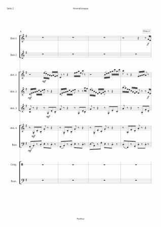 Preview: Himmelstreppe, Helmut Quakernack, Akkordeon-Orchester, Originalkomposition, Originalmusik, Landmarke, Kunstwerk, Halde, Ruhrgebiet, schwer, Oberstufe, Akkordeon Noten, Beispielseite
