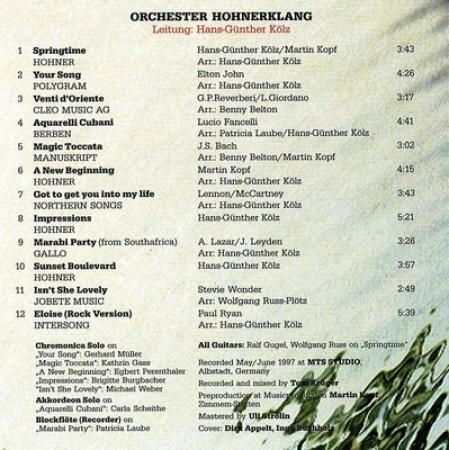 Preview: Impressions, Hans-Günther Kölz, Orchester Hohnerklang Trossingen, Rock, Pop, Classics