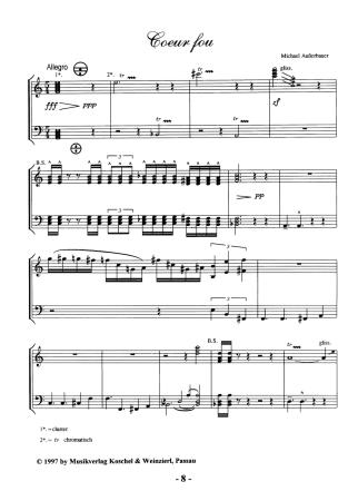 Preview: Perché domani?, Michael Außerbauer, Solo, Akkordeon, Akkordeon-Solo, Musiknoten für Akkordeon, Melodiebass MIII, mittelschwer-schwer, Originalkomposition
