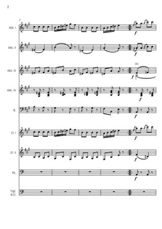 Preview: Bijoux-Polka, Johann Strauss, Tanja Geschwind, Akkordeon-Orchester, Polka française, mittelschwer-schwer, Akkordeon Noten, Probeseite