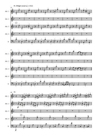 Besessenheit, Antonio Vivaldi, Johnny E. Mundelius, Akkordeon-Ensemble, Akkordeon-Quintett, mittelschwer bis schwer, Akkordeon Noten, Beispielseite