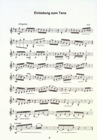 Preview: Miniaturen für Klarinette, Siegfried Pfeifer, Spielheft, Klarinette Solo, Soloband, Soloheft, 17 Spielstücke, Tänze, Variationen, Rock, Blues, Swing, leicht-mittelschwer, Klarinetten Noten, Einblick ins Heft