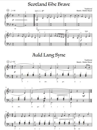 Preview: Scottish Songs, Stefan Bauer, Akkordeon Solo, Standardbass MII, ​Spielheft, Soloband, mittelschwer, Schottland, Highlands, Lowlands, Akkordeon Noten, Notenbeispiel