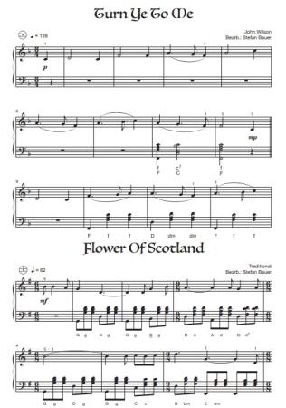 Preview: Scottish Songs, Stefan Bauer, Akkordeon Solo, Standardbass MII, ​Spielheft, Soloband, mittelschwer, Schottland, Highlands, Lowlands, Akkordeon Noten, Probeseite