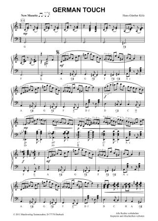 Preview: German Touch, Hans-Günther Kölz, New Musette, Akkordeon-Solo, Standardbass MII, Einzelausgabe, mittelschwer-schwer, Akkordeon Noten