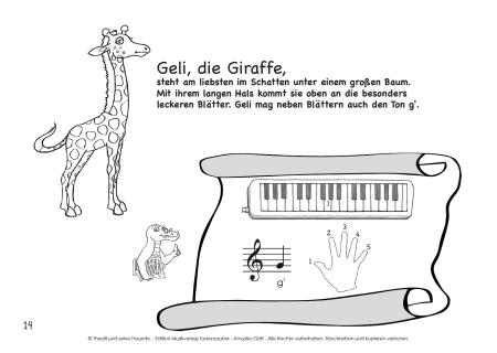 Preview: Theofil und seine Freunde, Nadine Bösing, Christiane Gerstner, Schulwerk für Melodika, sehr leicht, Melodica lernen und Spaß haben, Melodikanoten