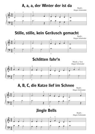 Preview: Einfach schöne Weihnachtslieder, Jürgen Schmieder, Klavier Solo, Klavier Noten, Klavier spielen, sehr leicht bis leicht, Anfänger, Klavierunterricht