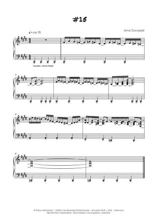 Preview: Piano Miniaturen, Arne Donadell, Spielheft für Klavier-Solo, 30 Miniaturen, mittelschwer, unterschiedliche Stimmungen, Klaviernoten