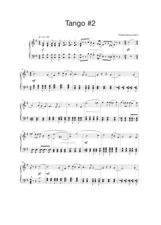 Preview: 3 Tangos, Philipp Werner, Klavier-Solo, Spielheft, Soloband, mittelschwer-schwer, Klavier Noten, Piano Noten