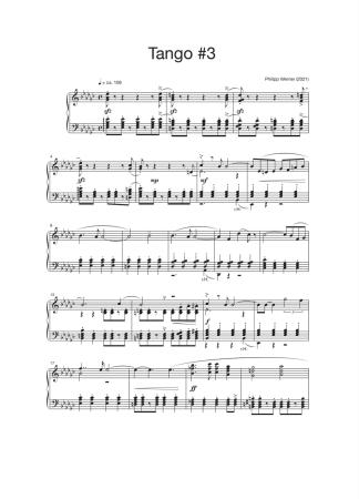 Preview: 3 Tangos, Philipp Werner, Klavier-Solo, Spielheft, Soloband, mittelschwer-schwer, Klavier Noten, Piano Noten