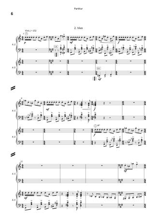 Preview: 2 SMS - Two Short Music Stories, Stefan Hippe, Originalomposition für Akkordeon Duo, Melodiebass MIII, schwer, Duett, zweisätzig, Duo-Band, Akkordeon Noten