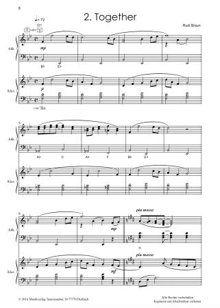 Preview: Acoustic Flirt, Rudi Braun, Akkordeon plus, Kammermusik, Akkordeon, Standardbass MII, Klavier, Suite in 3 Sätzen, mittelschwer, Musiknoten, Akkordeon Noten