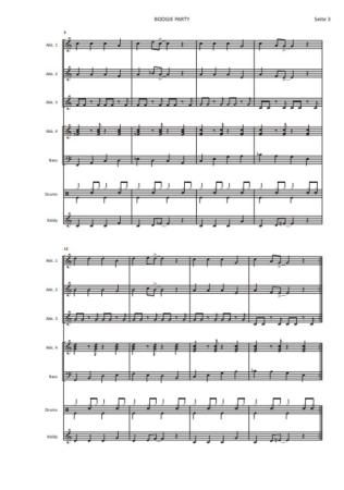 Preview: Boogie Party, Tobias Dalhof, Boogie Woogie, Akkordeonorchester, ​Schülerorchester, Jugendorchester, sehr leicht, Kiddystimme, Easy-Stimme, erste Orchesterstücke, Akkordeon Noten