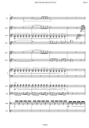 Preview: Can't Take My Eyes Off Of You, Bob Crewe, Bob Gaudio, Hans-Günther Kölz, Akkordeon-Orchester, Popmusik-Klassiker, Coverversion, Soundtrack, Filmmusik, Hochzeitstanz, mittelschwer, Akkordeon Noten