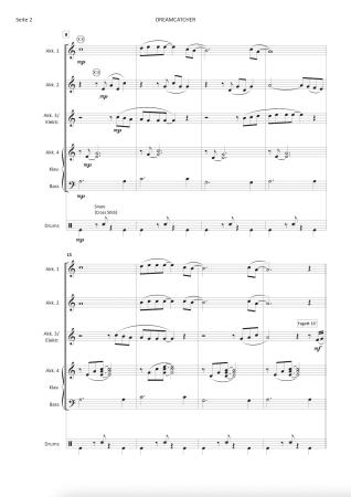 Preview: Dreamcatcher, Jürgen Schmieder, Carmen Bannas, Akkordeon-Orchester, Akkordeon-Ensemble, Ballade, leicht, Accordion Dreams 2, vielseitiges Arrangement, auch für kleine Besetzung, Akkordeon Noten, Beispielseite