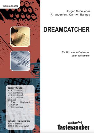 Preview: Dreamcatcher, Jürgen Schmieder, Carmen Bannas, Akkordeon-Orchester, Akkordeon-Ensemble, Ballade, leicht, Accordion Dreams 2, vielseitiges Arrangement, auch für kleine Besetzung, Akkordeon Noten, Stimmensatzdeckblatt