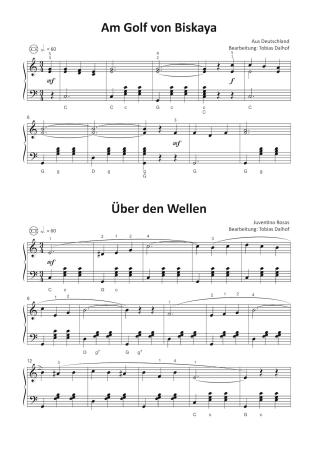 Preview: Einfach schöne Seemannslieder, Tobias Dalhof, Akkordeon-Solo, Standardbass MII, Spielheft, Soloband, Shantys, Nordsee, Küste, Vorspiel, Konzert, Akkordeonunterricht, leicht, Anfänger, Wiedereinsteiger, Akkordeon Noten, Beispielseite