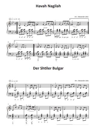 Preview: Einfach schöne Klezmer-Melodien, Alexander Jekic, Akkordeon-Solo, Standardbass MII, Spielheft, Soloband, Vorspiel, Konzert, Akkordeonunterricht, leicht, Anfänger, Wiedereinsteiger, inkl. Online-Audio, Akkordeon Noten, Notenbeispiel