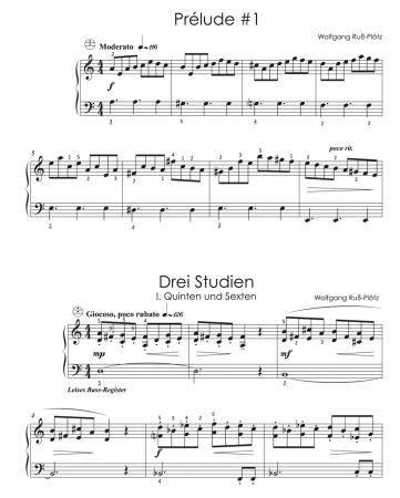Preview: Kontraste, Wolfgang Ruß, Akkordeon-Solo, Standardbass, MII, Mittelstufe, Oberstufe, Akkordeon Noten, Tango, Variationen, Volkslied