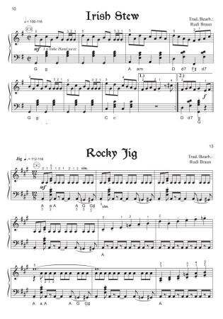 Preview: Irish Songs 2, Rudi Braun, Akkordeon Solo, Standardbass MII, ​mittel-schwer, Irland, Akkordeon Noten