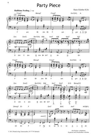 Preview: Jazzy Tunes 1, Hans-Günther Kölz, Akkordeon Solo, Standardbass MII, Jazz, Originalkomposition, mittelschwer-schwer, Akkordeon Noten