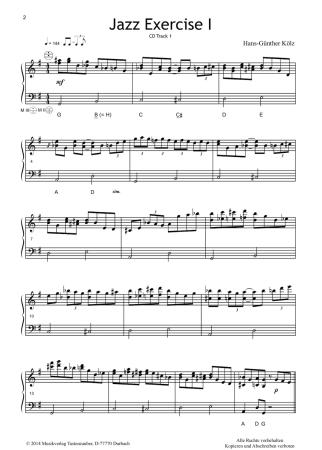 Preview: Jazzy Tunes 2, Hans-Günther Kölz, Akkordeon Solo, Standardbass MII, Jazz, Originalkomposition, mittelschwer-schwer, Akkordeon Noten