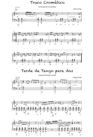 Preview: Tangos mit links! (Downloadausgabe),  Martina Kluge, Tangos für Akkordeon Solo, Standardbass MII, ​mittelschwer, Akkordeon Noten