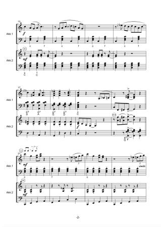 Preview: Jazz for 2, Wolfgang Kahl, Akkordeon Duo, Standardbass MII, Jazz, Jazzakkordeon, mittelschwer, Mittelstufe, Wertungsstück, Wettbewerb, Wettbewerbsstück, Akkordeon Noten